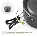 Terra Hiker Camping Cookware, Nonstick, Lightweight Pots, Pans with Mesh Set Bag for Backpacking, Hiking, Picnic