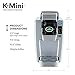Keurig K15 Coffee Maker, Single Serve K-Cup Pod Coffee Brewer, 6 to 10 oz. Brew Sizes, Platinum