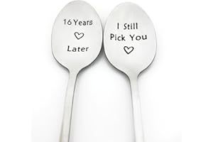16th Anniversary Spoon Gifts for Couples 16 Year Wedding Anniversary Spoon Gift for Husband Wife 16th Anniversary Present for