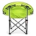 Lucky Bums Moon Camp Kids Indoor Outdoor Comfort Lightweight Durable Chair with Carrying Case, Green, Medium