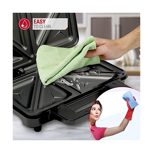 NETTA-Deep-Fill-Toastie-Maker-2-Slice-Sandwich-Toaster-Easy-to-Clean-Extra-Deep-Non-Stick-Plates-Non-Slip-Rubber-Feet-900W-Stainless-Steel-Black NETTA Deep Fill Toastie Maker - 2 Slice Sandwich Toaster - Easy to Clean - Extra Deep Non-Stick Plates - Non-Slip Rubber…