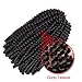 Spring Twist Crochet Braids Real Kanekalon hair 6 Pcs In packs Bomb Twist Crochet Hair Ombre Colors Synthetic Fluffy Hair Extension 8 inch (8inches, 4#)
