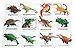 Curious Minds Busy Bags Montessori Dinosaur Figure Animal Match - Miniature Dino Figurines with Matching Cards - 2 Part Cards. Montessori Learning Toy, Language Materials