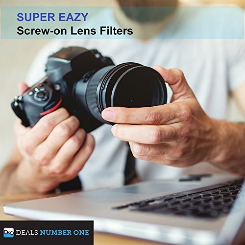 Professional 58MM UV CPL FLD Filters, VIVITAR Neutral Density Set, 10 Piece Compact Photography Accessories for Canon