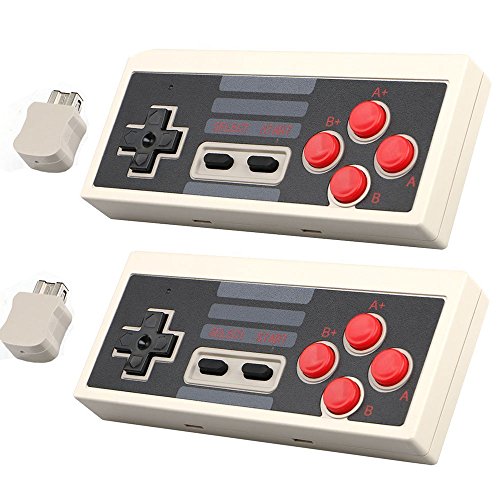 EEEKit 2-pack 2.4G Wireless Controller for Nintendo NES Mini Classic Console, No-wired Controller Gamepad Joypad Joystick w/ 2.4G Wireless Receiver for NES Classic Mini Edition Gaming System EEEKit 2-pack 2.4G Wireless Controller for Nintendo NES Mini Classic Console, No-wired Controller Gamepad Joypad Joystick w/ 2.4G Wireless Receiver for NES Classic Mini Edition Gaming System