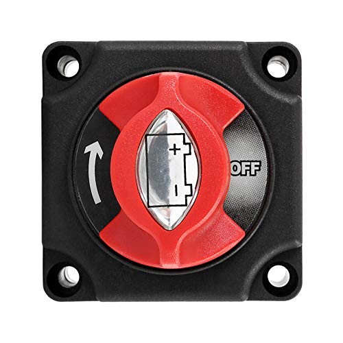 WarmCare 12/24V Battery Switch Master Isolator Cut On/Off Disconnect Switch for RV Battery Marine Boat Car Vehicle Waterproof - Thumbnail 3