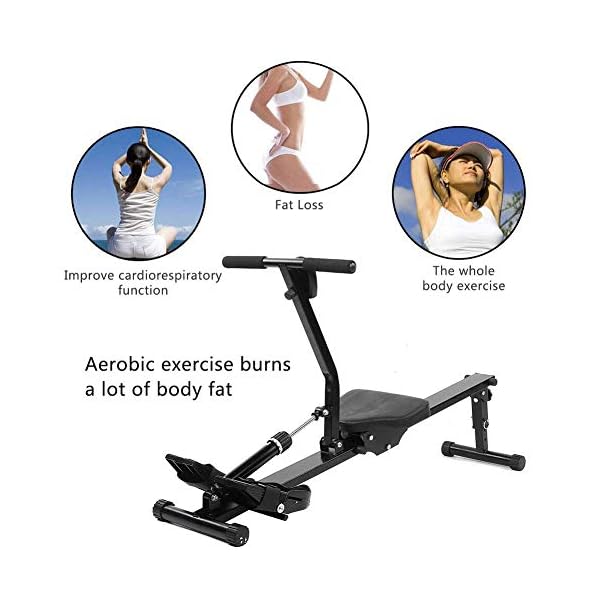 Cocoarm-Home-Foldable-fitness-rowing-machine-rowing-machines-Can-load-120-kg-With-a-quiet-magnetic-brake-system-ball-bearing-rowing-seat-Adjustable-resistance-rudder-with-LCD-display-black Sports Rowing Machine, Fitness Rowing Machine Aerobic Rowing Machine rowing machines for home foldable Heavy rowing…