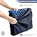 Hermell Wheelchair Egg Crate Seat Cushion with Removable Navy Blue Cover - 3.5 Inches Thick