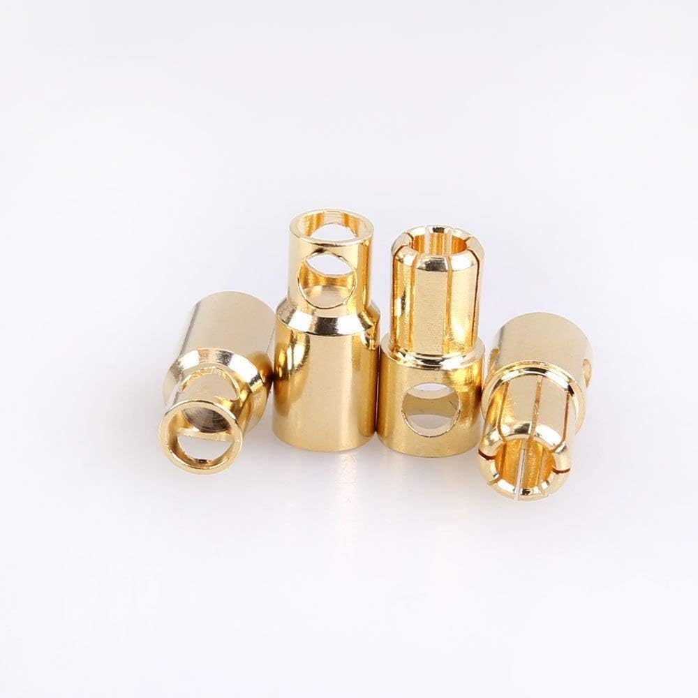 FLY RC 20 works Gold-Plated 6.0mm 6mm Male Female Banana Plug Bullet Connector for ESC Motor Lipo Battery - Image 5