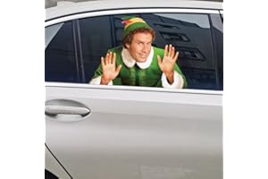 GENERIC Buddy The Elf Sticker, Funny Christmas Window Sticker Car Sticker Window Decal Wall Art (B)