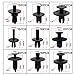 CNIKESIN 456Pcs Automotive Push Clips Nylon Bump Clips Rivet Trim Fasteners Bumper Fender Push Pins Clips for BMW,Toyota, Honda, Benz, Nissan, Subaru, Mazda Etc