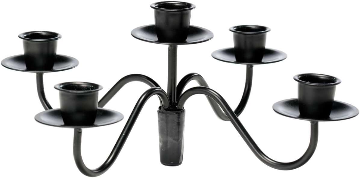 Oenophilia Afterglow Wine Bottle Candelabra, Wine Bottle Candle Holder, 5 Candle Holder Tapers: Wine Accessories: Kitchen & Dining