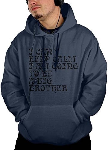 I Can't Keep Calm I Am Going To Be A Big Brother Men's Pocket Hoodie Sweatshirt Blouse
