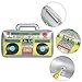 6 Pcs Inflatable Boombox Toy, 80's 90's Boom Box Party Supplies for Old School Themed Party, Hip Hop Accessories and Rappers B-Boys Party Decoration(16.5 Inches)