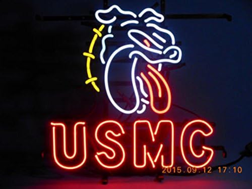 Urby 19"x15" U S M C Custom Handmade Glass Tube Neon Light Sign 3-Year Warranty-Unique Artwork! U287
