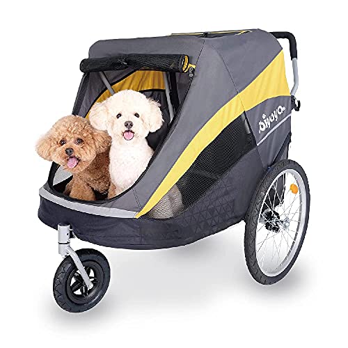 Ibiyaya Large Pet Stroller for One Large or Multiple Medium Dogs Easy