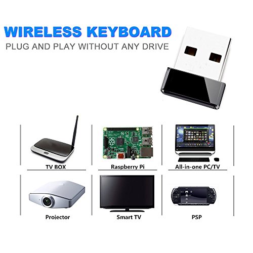 (Okela D8 Upgraded Version) Mini Wireless Keyboard with Touchpad Mouse, 2.4Ghz Backlit Handheld Rechargeable TV Keyboard Remote for PC/Google Android TV Box,Raspberry Pi and More
