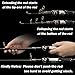 PLUSINNO Fishing Rod and Reel Combos -24 Ton Carbon Fiber Telescopic Fishing Pole - Spinning Reel 12 +1 Shielded Bearings Stainless Steel BB-Free Carrier Bag Case, Travel Saltwater Freshwater Fishing