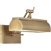 Possini Euro Design Upton 10" High Picture Wall Lamp Light Fixture Mount Living Room Indoor Hallway Entry-Way Plug-in Cord wi