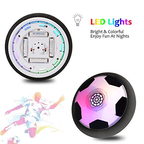 ThinkMax Kids Toys Hover Soccer Ball Set with 2 Gates and LED Light Indoor Outdoor Soccer Toy Game for Boys/Girls Age of 2,3,4,5,6,7,8-18 Years Old - Thumbnail 4