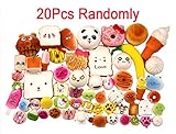 LEMO 20pcs Kawaii Soft Foods Panda Bun Toasts Multi Donuts Cell Gift Phone Chain TO337