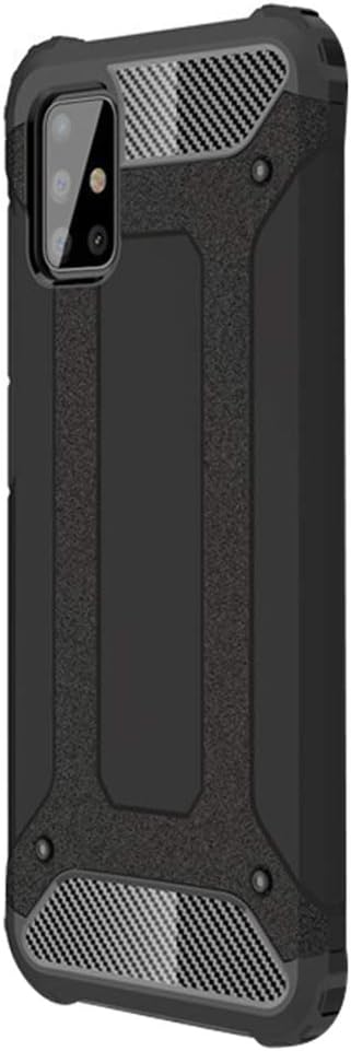 Pacyer Compatible with Samsung Galaxy A71 Armor Case, TPU Silicone +PC Plastic Heavy Duty Armor Hard Back Cover Slim Dual Layer TPU Shell Case Drop Protection Non Slip Shockproof Hard Cover