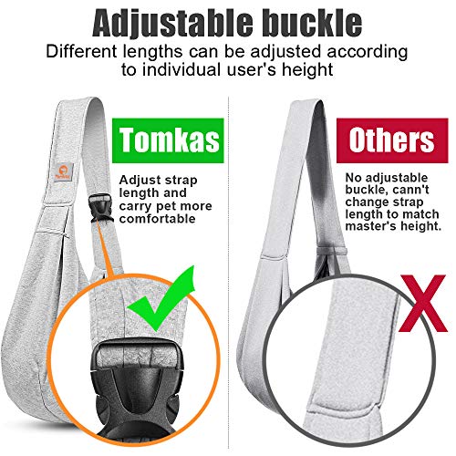 TOMKAS Dog Sling Carrier for Small Dogs pet slings with extra pocket