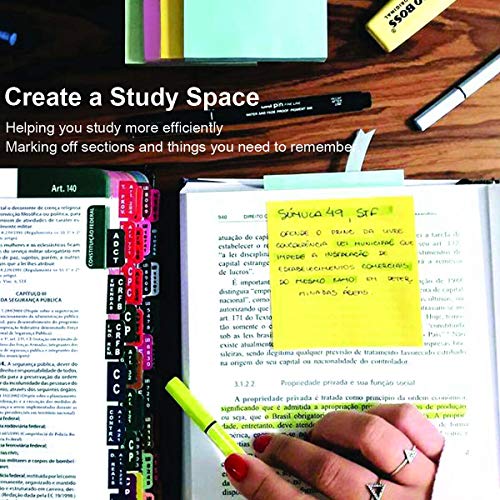 Sticky Notes 3x3, Self-Stick Notes, 36 Pads, 100 Sheets/Pad, Strong Sticking Stickies, Assorted Colors Post Notes for Study, Works, Daily Life (36)