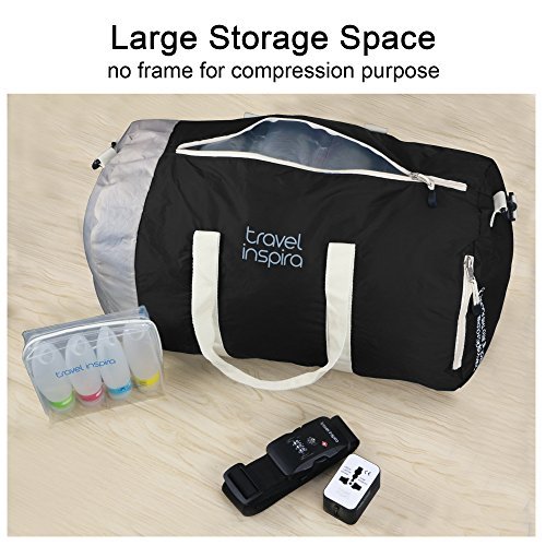 Travel Inspira Foldable Duffel Travel Bag Emergency Use Water Resistant