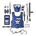 Kids Police Costume for Role Play 14 Pcs Police Toys with Police Badge, Kids Handcuffs, Shield, Vest, Flashing Light, Whistle, Police Baton - Police Officer Halloween Costume for Boys and Girls primary