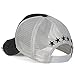 ililily Star Embroidery tri-Tone Trucker Hat Adjustable Cotton Baseball Cap, Black