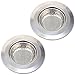 Axetos 2PCS Kitchen Sink Stopper - Stainless Steel, Large Wide Rim 3.25