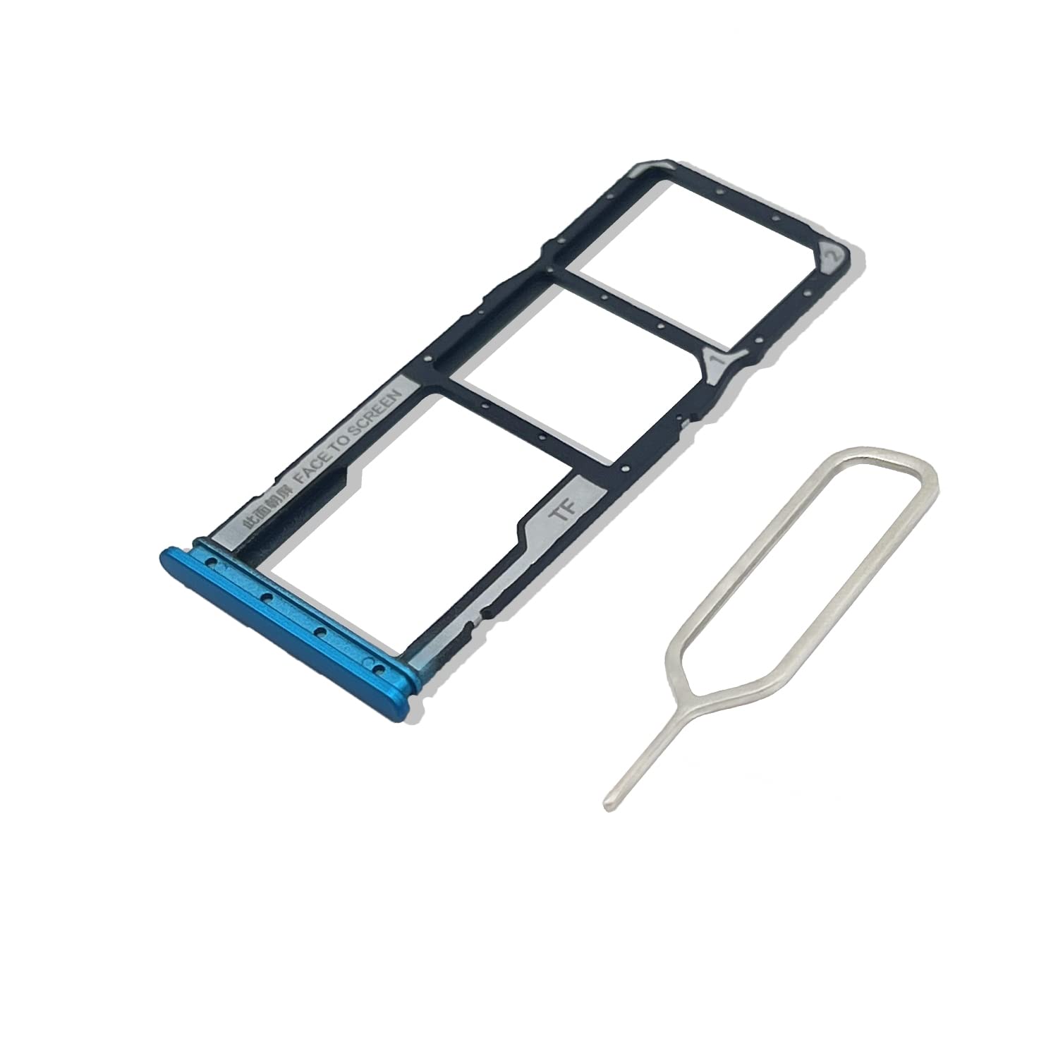 Eonpam Original DUAL SIM Card Slot Tray Holder Replacement for (Xiaomi Redmi 9A/9C) Incl SIM Pin (Green)