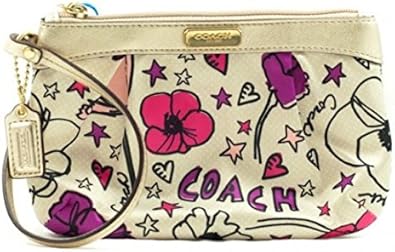 coach beige wristlet