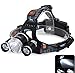 Cree 12000 Lumen Headlamp Xm-L 3 X T6 Led Adjustable Headlight Cree Petzl Black 18650 Light Charger Battery Very Convenient Largest Extent Brand New