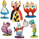 Disney Alice in Wonderland Figure Play Set -- 6-Pc. (200647) - Glittered units