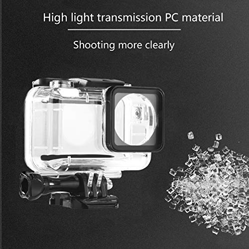 Waterproof Case for DJI OSMO Action Camera Accessories, Housing Case Protective Shell with Anti Fog Inserts and Filter Kit Suitable for Underwater Diving Photography 61M - Thumbnail 4