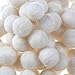 JiaUfmi 50 Pcs Wool Felt Balls 20mm Wool Beads Fluffy Pom Poms Ball Decoration for DIY Craft Christmas Decor Making, Beige