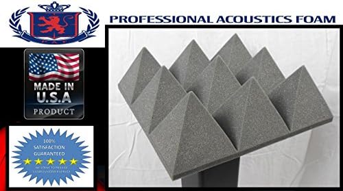 Professional Pyramid Acoustic Foam Panels. 4"x 24" X 48" = 1 Piece.