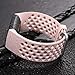 Wepro Band Compatible with Fitbit Charge 4 Bands for Women Men, Compatible with Fitbit Charge 3 Bands, Waterproof Breathable Holes Sport Strap for Charge 4/Charge 3/Charge 3 SE, Small, Pink Sand