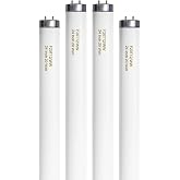 Konideke F20T12/WW 20 Watt Soft Warm White, T12 Fluorescent Tube Light Bulb 20W 24 Inch, 2Ft F20T12/DSW/RP Replacement for F20T12 F20T12KB/ECO/RVL F20T12KB/ECO F20T12/SPX30 1250Lm G13 4 Count