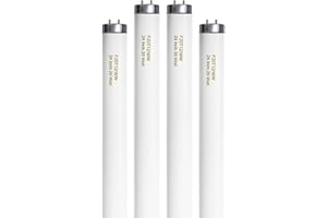 Konideke F20T12/WW 20 Watt Soft Warm White, T12 Fluorescent Tube Light Bulb 20W 24 Inch, 2Ft F20T12/DSW/RP Replacement for F20T12 F20T12KB/ECO/RVL F20T12KB/ECO F20T12/SPX30 1250Lm G13 4 Count