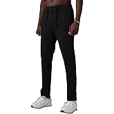 Fioboc Mens Casual Pants Elastic Waist Dress Pants Lightweight Drawstring Sweatpants with Pockets
