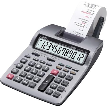 Casio Hr 100tm Plus Mini Desktop Printing Calculator Amazon In Office Products