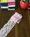 Lace Realm 2″×10 Yards Stretch Floral Pattern Lace Ribbon Trim Lace for Headbands Garters Variety Pack Mix Colors Grab Bag As Pictured 10 Colors 1 Yard Each