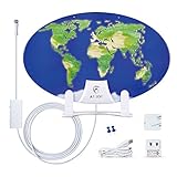 ANTOP World Map Mini AT-121B Indoor HDTV Antenna | Smartpass Amplified