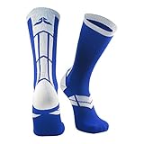 Epivive Velocity Royal Blue & White Football, Basketball, Lacrosse Socks (Medium)