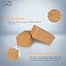 JBM Yoga Blocks 2 Pack with Strap, Cork Block 2 Pack EVA Foam Yoga Bricks Set,Stretch Blocks (Cork)