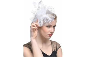 HUACHI Fascinators Hats for Women Tea Party Headband Kentucky Derby Hats Fascinator Headpiece