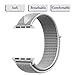 Yunsea Compatible for Apple Watch Band 38mm, New Nylon Sport Loop, with Hook and Loop Fastener, Adjustable Closure Wrist Strap, Replacement Band Compatible for iwatch, 38mm, Seashell